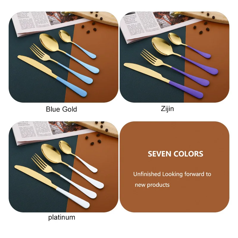 24pcs Luxury Cutlery Set Gold Dinnerware Set Stainless Steel Tableware Set Knife Fork Spoon Gift Box Flatware Dishwasher Safe
24pcs Luxury Cutlery Set Gold Dinnerware Set Stainless Steel Tableware Set Knife Fork Spoon Gift Box Flatware Dishwasher Safe