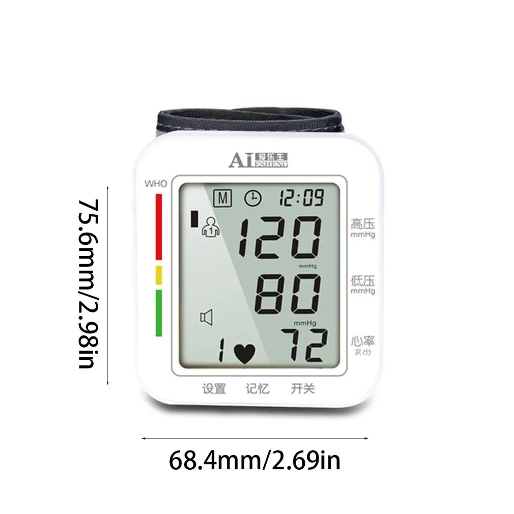 Home Travel Automatic Personal Electronic Digital Wrist Sphygmomanometer Hypertension High Blood Pressure
Home Travel Automatic Personal Electronic Digital Wrist Sphygmomanometer Hypertension High Blood Pressure