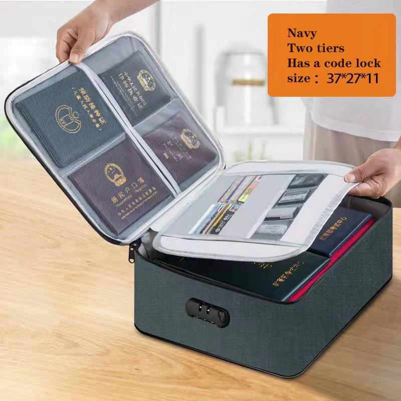 Multifunctional document storage bag box student dormitory home large-capacity document bag passport real estate card bag
Multifunctional document storage bag box student dormitory home large-capacity document bag passport real estate card bag