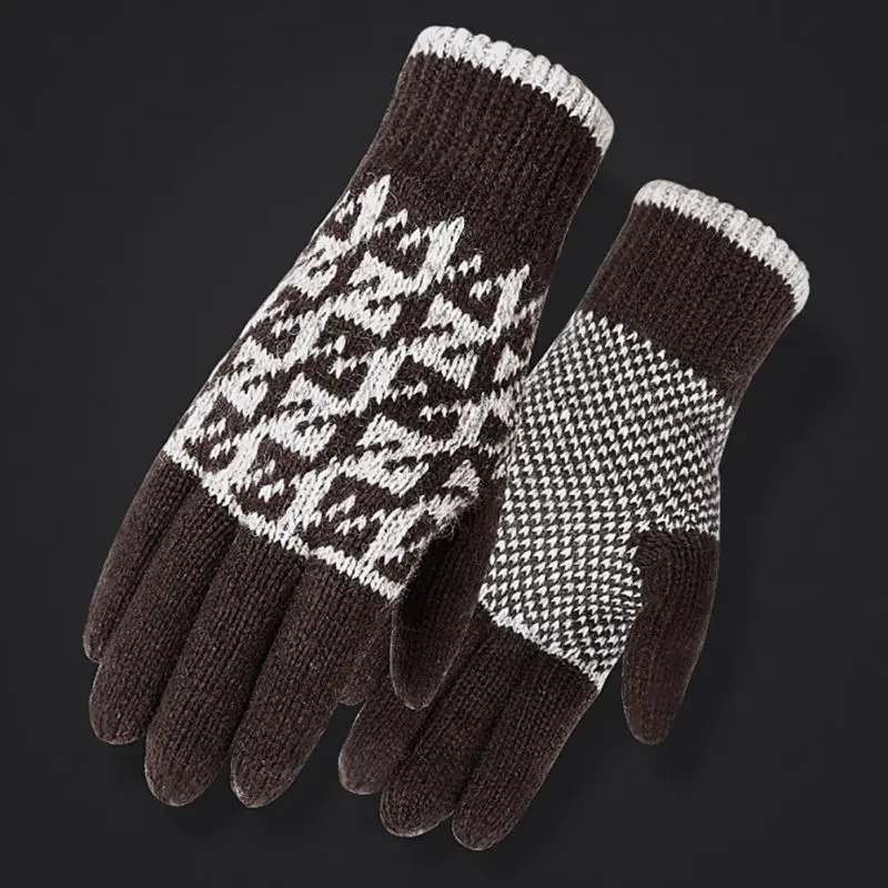 Thick Knitted Women Men Gloves Cold Resistant Outdoor Sports Riding Skiing Gloves for Winter Y5
Thick Knitted Women Men Gloves Cold Resistant Outdoor Sports Riding Skiing Gloves for Winter Y5