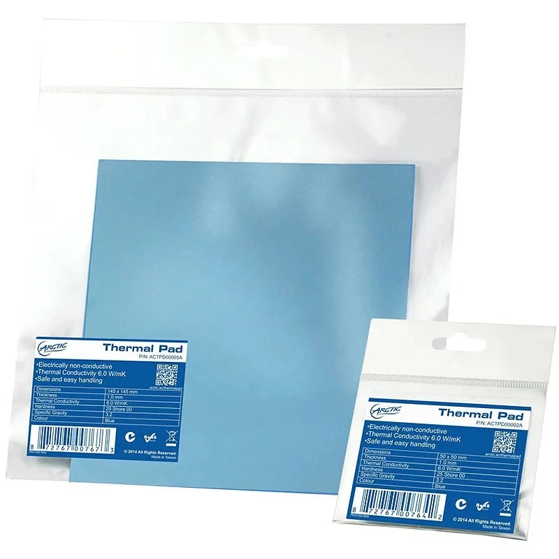 ARCTIC AC Thermal pad 6.0 W/mK 0.5/1.0/1.5mm High Efficient thermal conductivity Original authentic Arctic Thermal pad
ARCTIC AC Thermal pad 6.0 W/mK 0.5/1.0/1.5mm High Efficient thermal conductivity Original authentic Arctic Thermal pad