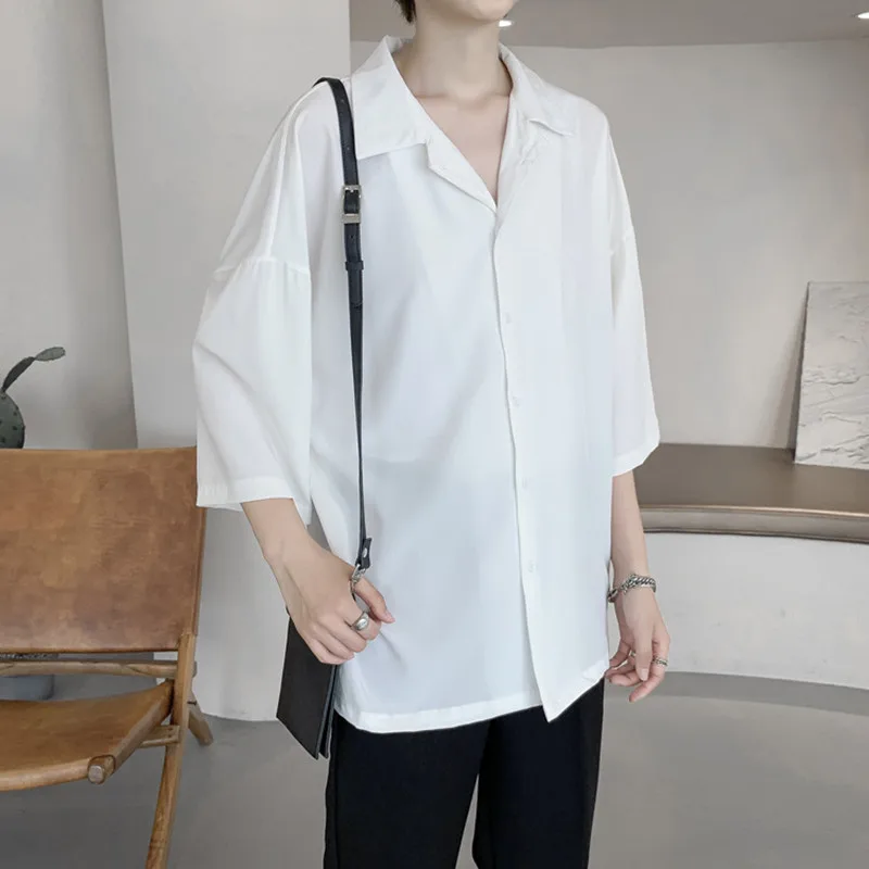 Summer Dress Shirt Men's Fashion Solid Color Business Casual Shirt Men Streetwear Loose Korean Short-sleeved Shirt Mens M-2XL
Summer Dress Shirt Men's Fashion Solid Color Business Casual Shirt Men Streetwear Loose Korean Short-sleeved Shirt Mens M-2XL