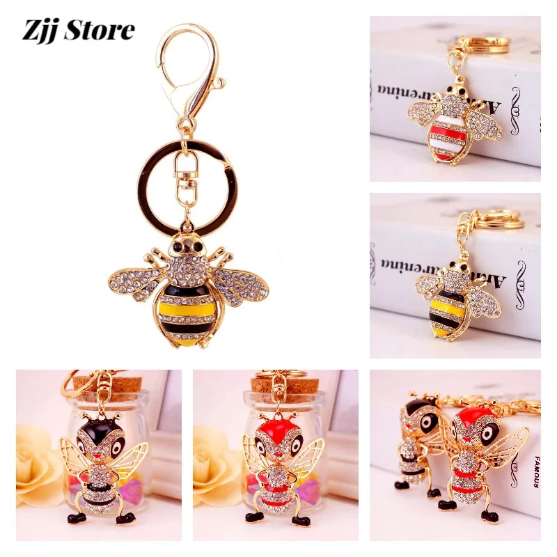 Environmental Protection Material Cute Insect Bee The Czech Diamond Keychain Fashion Bee 3D Key Ring Chain Bumblebee Trinket
Environmental Protection Material Cute Insect Bee The Czech Diamond Keychain Fashion Bee 3D Key Ring Chain Bumblebee Trinket