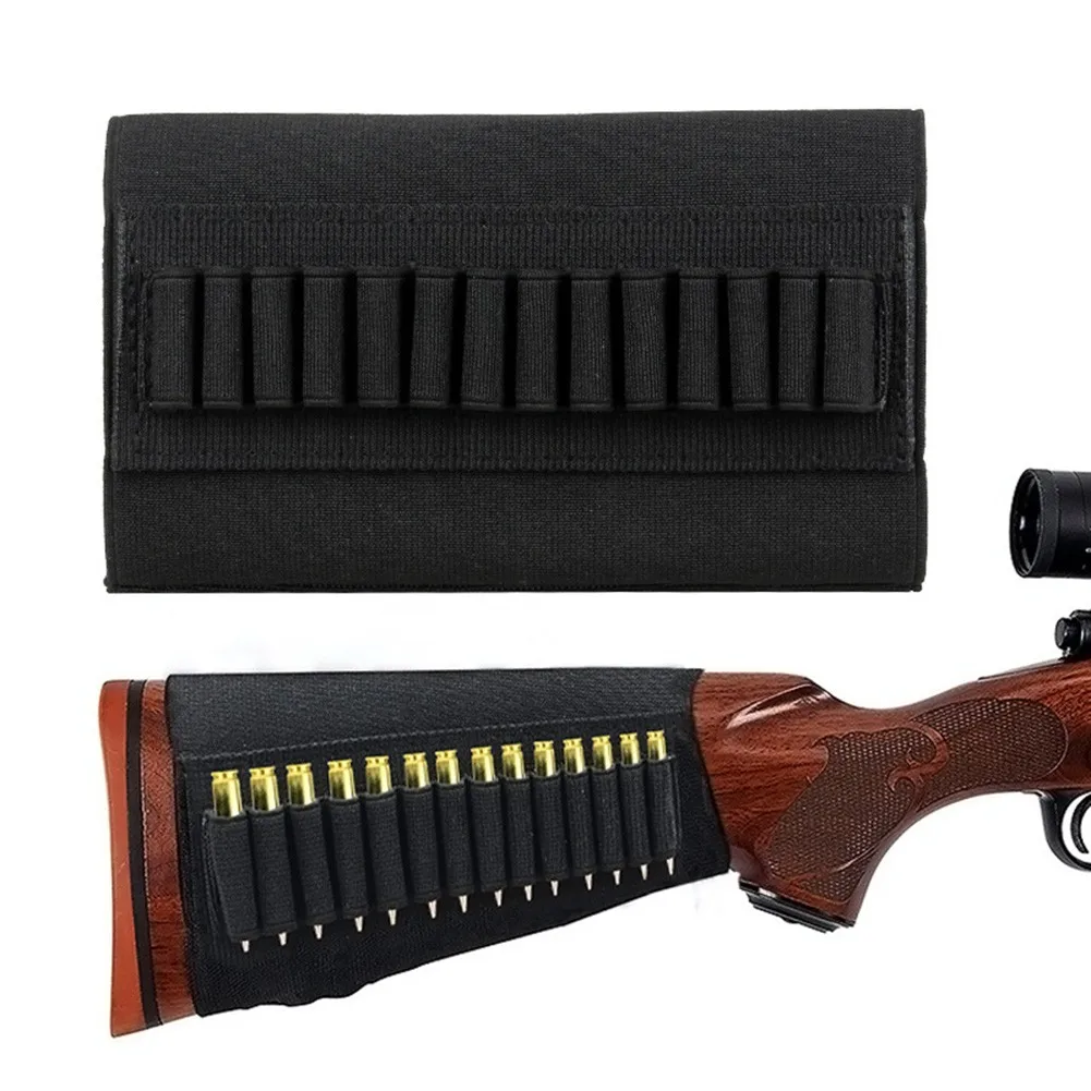 14 Round Hunting Rifle Buttstock Shell Bullet Cartridge Holder Portable Ammo Pouch Holster Outdoor Hunting Shooting Accessory
14 Round Hunting Rifle Buttstock Shell Bullet Cartridge Holder Portable Ammo Pouch Holster Outdoor Hunting Shooting Accessory