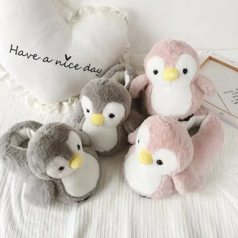 Girl Indoor Pink Penguin Warm Women Slippers Cute Animal Winter Home Cotton Plush Head Silent Indoor Flor Female Shoes
Girl Indoor Pink Penguin Warm Women Slippers Cute Animal Winter Home Cotton Plush Head Silent Indoor Flor Female Shoes