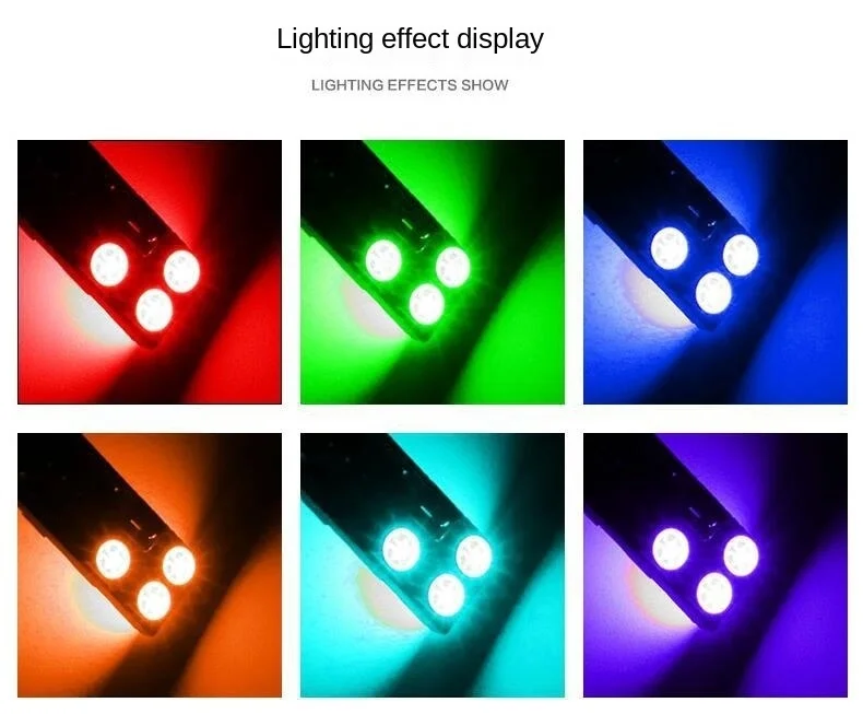 LED side lamp T10 remote control side lamp colorful rgb-5050 bead running lamp day running lamp 
LED side lamp T10 remote control side lamp colorful rgb-5050 bead running lamp day running lamp