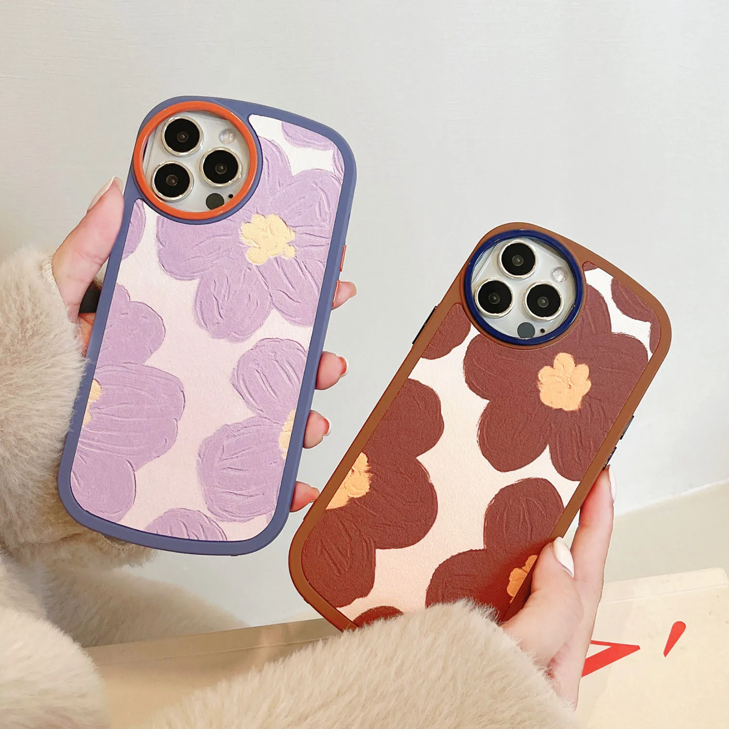 EKONEDA Cute Purple Brown Floral Case For iPhone 11 12 13 Pro XS Max XR X 7 8 Plus Silicone Girls Protective Phone Cover Cases
EKONEDA Cute Purple Brown Floral Case For iPhone 11 12 13 Pro XS Max XR X 7 8 Plus Silicone Girls Protective Phone Cover Cases