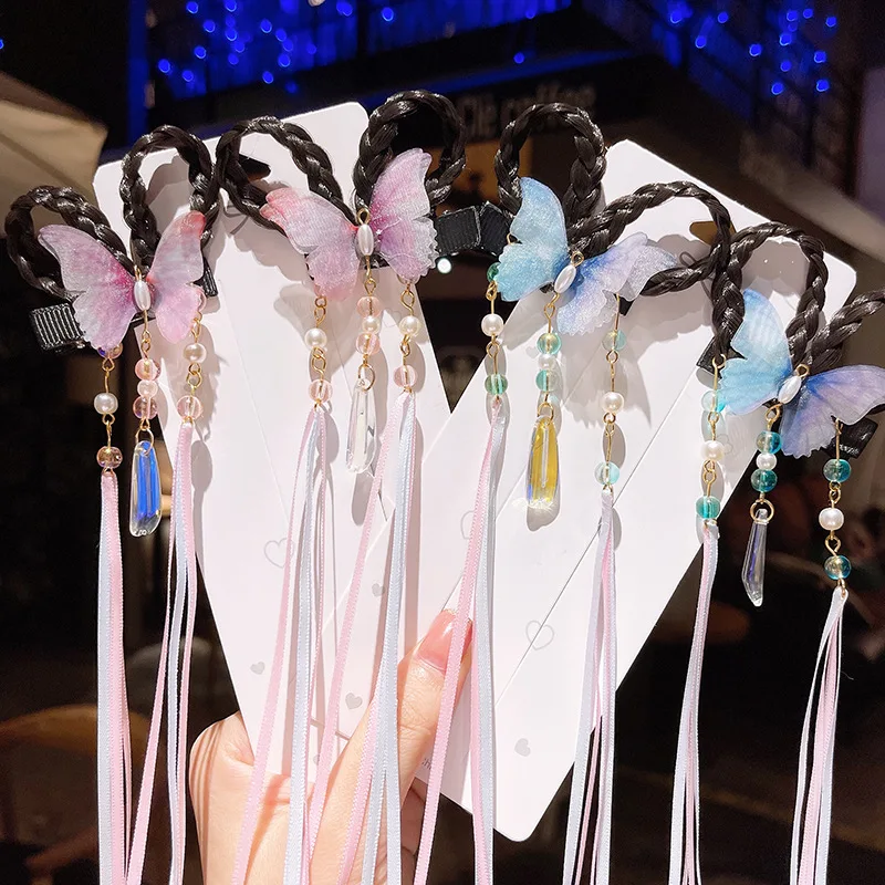 2pcs Hanfu Cosplay Flower Sweet Butterfly Hairpins Women Girl Kid False Braids Hair Clip Pin Barrettes Hairgrip Hair Accessories
2pcs Hanfu Cosplay Flower Sweet Butterfly Hairpins Women Girl Kid False Braids Hair Clip Pin Barrettes Hairgrip Hair Accessories