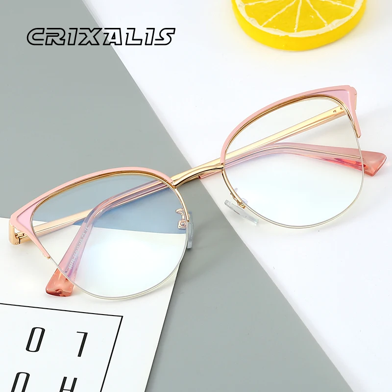 CRIXALIS Luxury Brand Design Computer Glasses Female Fashion Cat Eye Optics Eyeglasses Frame Lady Blue Light Glasses Women UV400
CRIXALIS Luxury Brand Design Computer Glasses Female Fashion Cat Eye Optics Eyeglasses Frame Lady Blue Light Glasses Women UV400