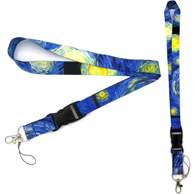 Van Gogh Art Starry Sky Mobile Phone Straps Lanyard For Key Chain ID Badge Holder Keycord Webbing DIY Hanging Rope Accessories
Van Gogh Art Starry Sky Mobile Phone Straps Lanyard For Key Chain ID Badge Holder Keycord Webbing DIY Hanging Rope Accessories