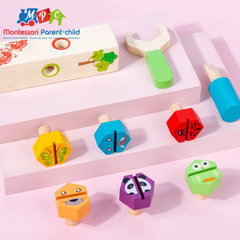 Baby Montessori Early Educational Screw Nut Assembling Wooden Toy Solid Wood Hands-On Teaching Aid Educational Toy for Child
Baby Montessori Early Educational Screw Nut Assembling Wooden Toy Solid Wood Hands-On Teaching Aid Educational Toy for Child