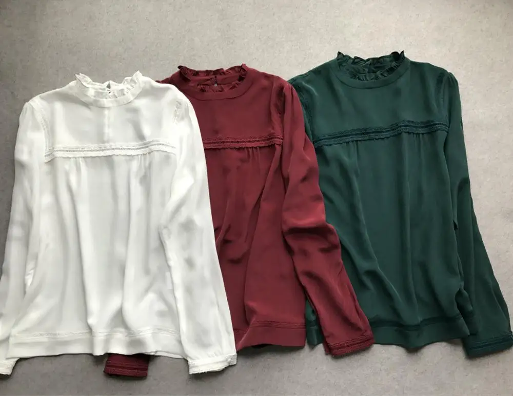 Soft Waxy Heavy Sand Wash Silk Blouses Elegant Wooden Ear Edge Thick French Style Long Sleeve Silk Shirt
Soft Waxy Heavy Sand Wash Silk Blouses Elegant Wooden Ear Edge Thick French Style Long Sleeve Silk Shirt