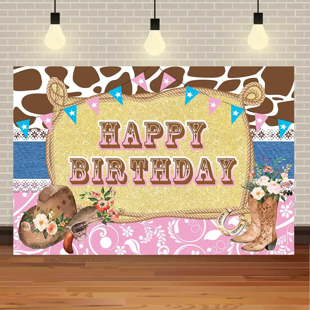 NeoBack Happy Birthday Cowgirl Wild West Cowboy Old Western Salon Cactus Horse Party Photo Backdrop Photography Background
NeoBack Happy Birthday Cowgirl Wild West Cowboy Old Western Salon Cactus Horse Party Photo Backdrop Photography Background