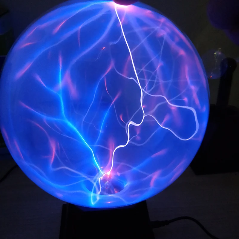 Ионный шар светящийся плазменный Волшебный волшебный шарик с молнией