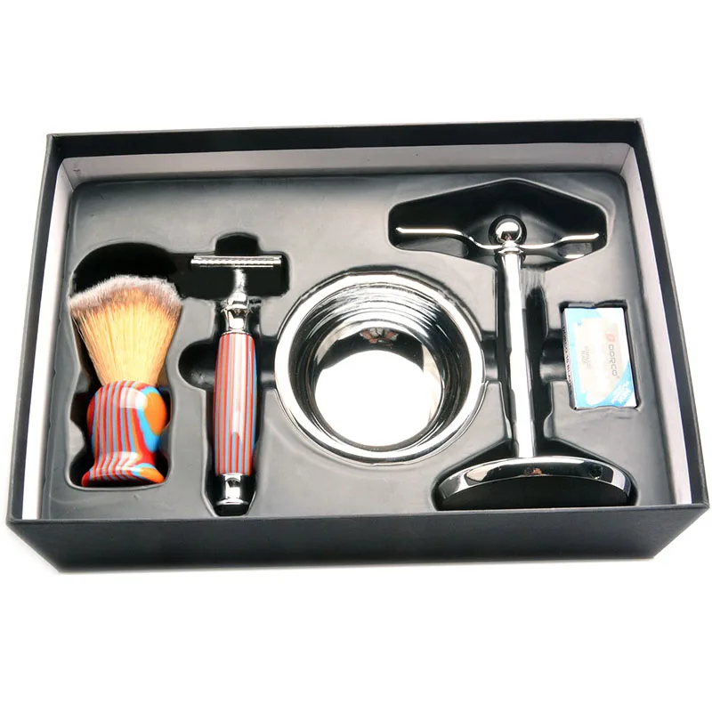 5 in 1 Men Shaving Razor Set Thick Shaving Brush Soap Bowl Stand Holder Detachable Shaving Razor Male Facial ShavingTool 
5 in 1 Men Shaving Razor Set Thick Shaving Brush Soap Bowl Stand Holder Detachable Shaving Razor Male Facial ShavingTool
