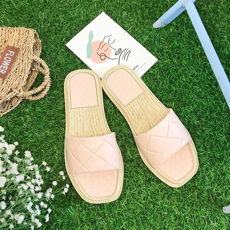 Women Temperament Slippers Braided Design Charm Open-toe Set Foot 2021 Vacation Beach Flat Sandals Casual Flip Flops Women Shoes
Women Temperament Slippers Braided Design Charm Open-toe Set Foot 2021 Vacation Beach Flat Sandals Casual Flip Flops Women Shoes
