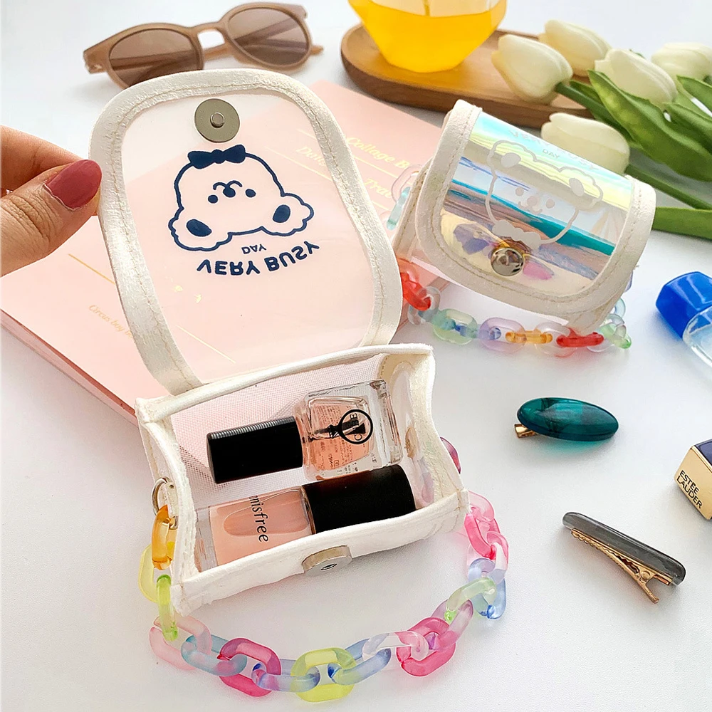 Cute Bear Coin Purse Laser Rainbow chain Mini Bag Colorful Earphone Case Lipstick Holder Children Korea Kawaii Handbag Gift Bags
Cute Bear Coin Purse Laser Rainbow chain Mini Bag Colorful Earphone Case Lipstick Holder Children Korea Kawaii Handbag Gift Bags