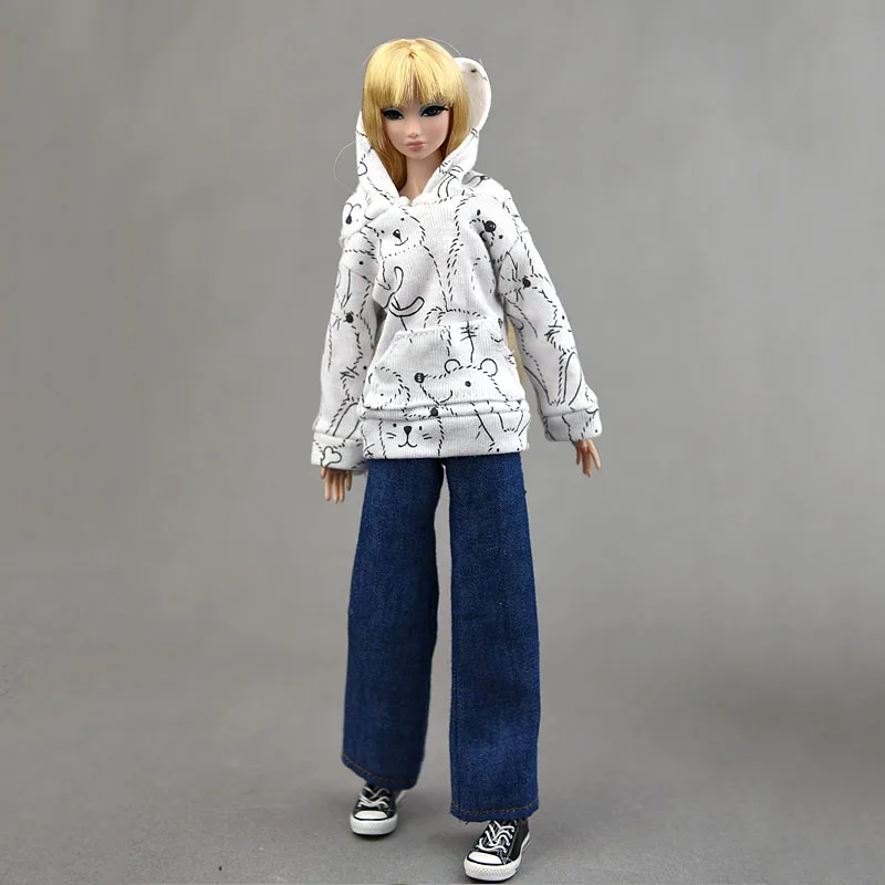Doll Clothes Set Outfits For Barbie 1/6 BJD Dollhouse Shirt Tops & Jeans Pants Trousers Casual Wears For Children DIY Toys 
Doll Clothes Set Outfits For Barbie 1/6 BJD Dollhouse Shirt Tops & Jeans Pants Trousers Casual Wears For Children DIY Toys