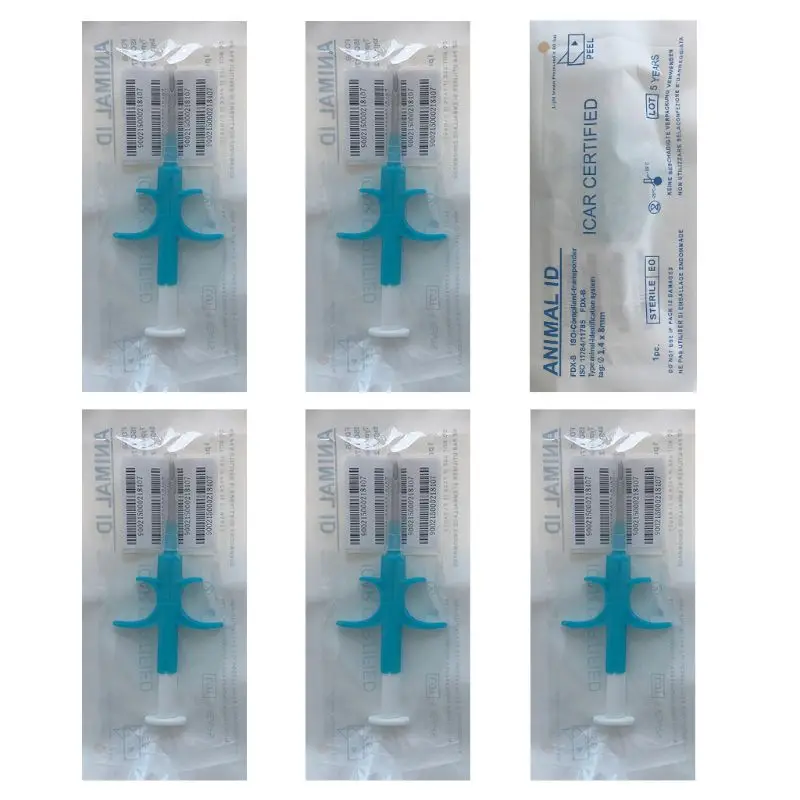 6 bag/set Animal Identity Certified Chip Syringe Implantable Identification ID Dogs Pet Insurance Chips 1.4 x 8 mm
6 bag/set Animal Identity Certified Chip Syringe Implantable Identification ID Dogs Pet Insurance Chips 1.4 x 8 mm