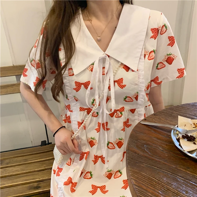 Spot will show thin net price ~ baby brought the draw string loose print dress - joker sweet strawberry
Spot will show thin net price ~ baby brought the draw string loose print dress - joker sweet strawberry