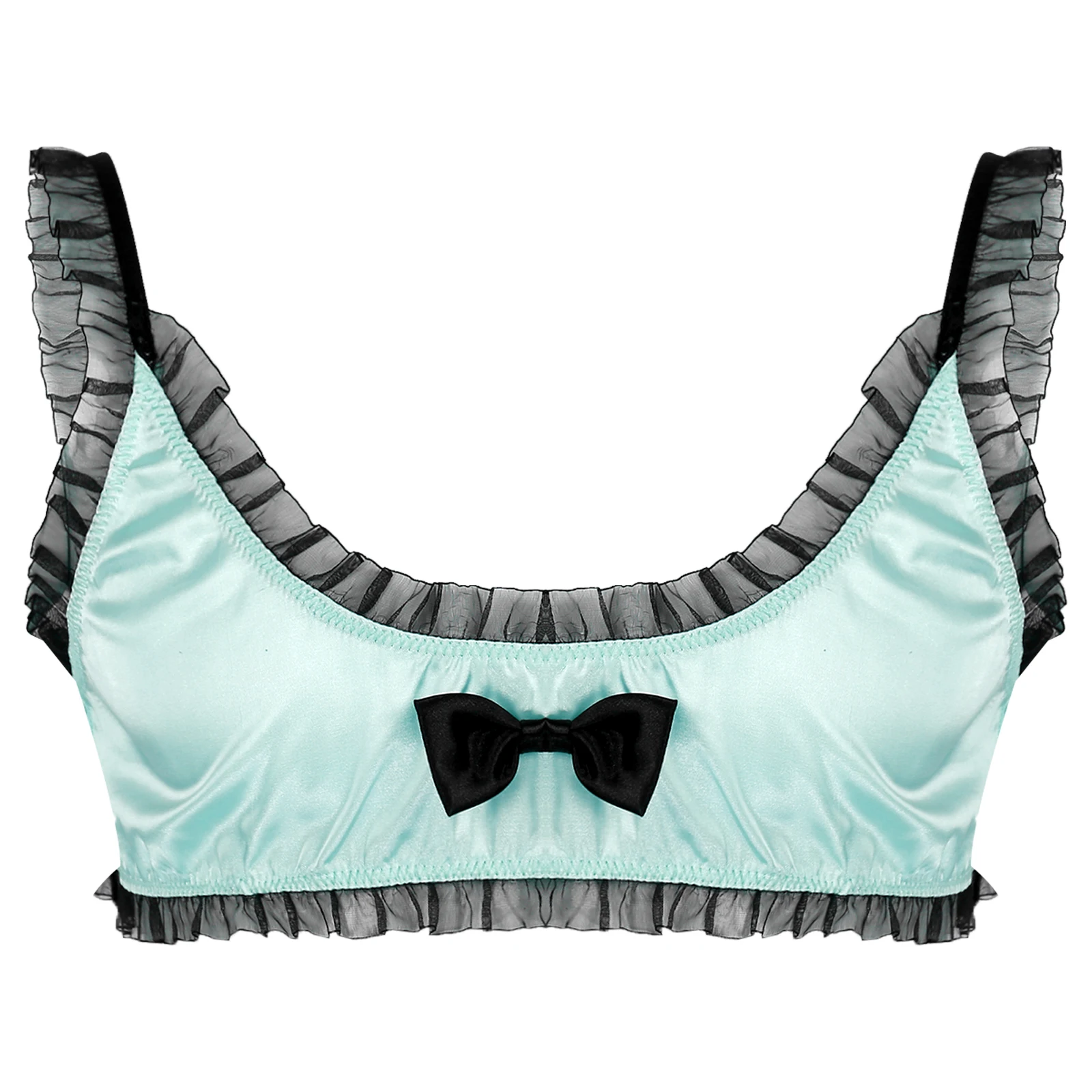 Men Crossdressing Sissy Lingerie Nightwear Bowknot Frilly Satin Vest Erotic Sleeveless Unlined Bra Top Sexy Male Gay Underwear
Men Crossdressing Sissy Lingerie Nightwear Bowknot Frilly Satin Vest Erotic Sleeveless Unlined Bra Top Sexy Male Gay Underwear
