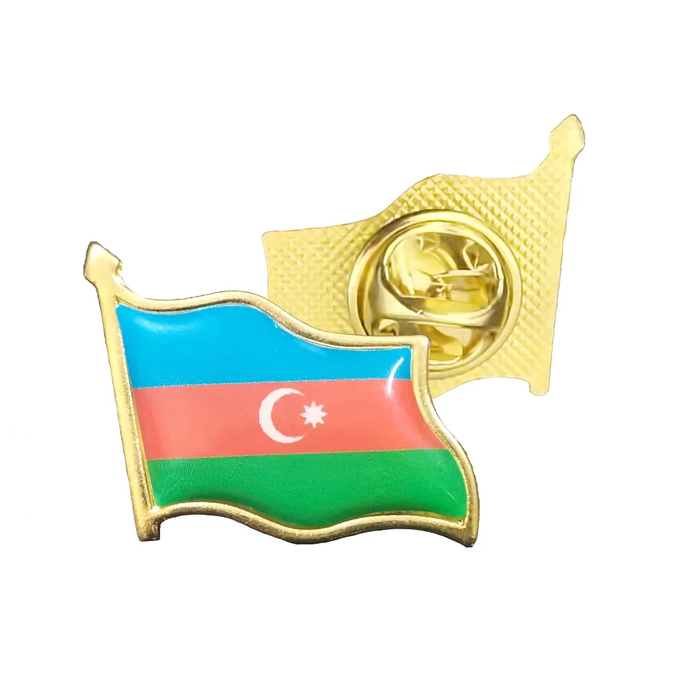 Azerbaijan Flag Lapel Pin Brooches Enamel Pins Gold Plated Patriotism Badge Collar/Backpack Decoration Accessories
Azerbaijan Flag Lapel Pin Brooches Enamel Pins Gold Plated Patriotism Badge Collar/Backpack Decoration Accessories
