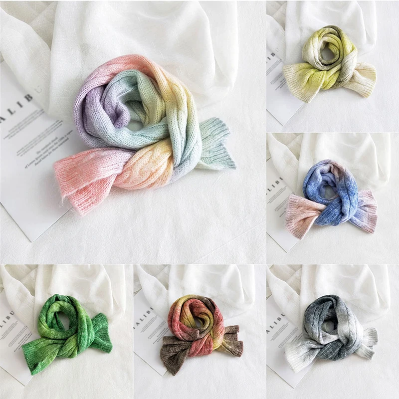 Women Thicken Warm Candy Color Tie-dye Scarves New Winter Knitted Wool Scarf Soft Pashmina Shawls Wraps 2020 Cashmere Scarves 
Women Thicken Warm Candy Color Tie-dye Scarves New Winter Knitted Wool Scarf Soft Pashmina Shawls Wraps 2020 Cashmere Scarves