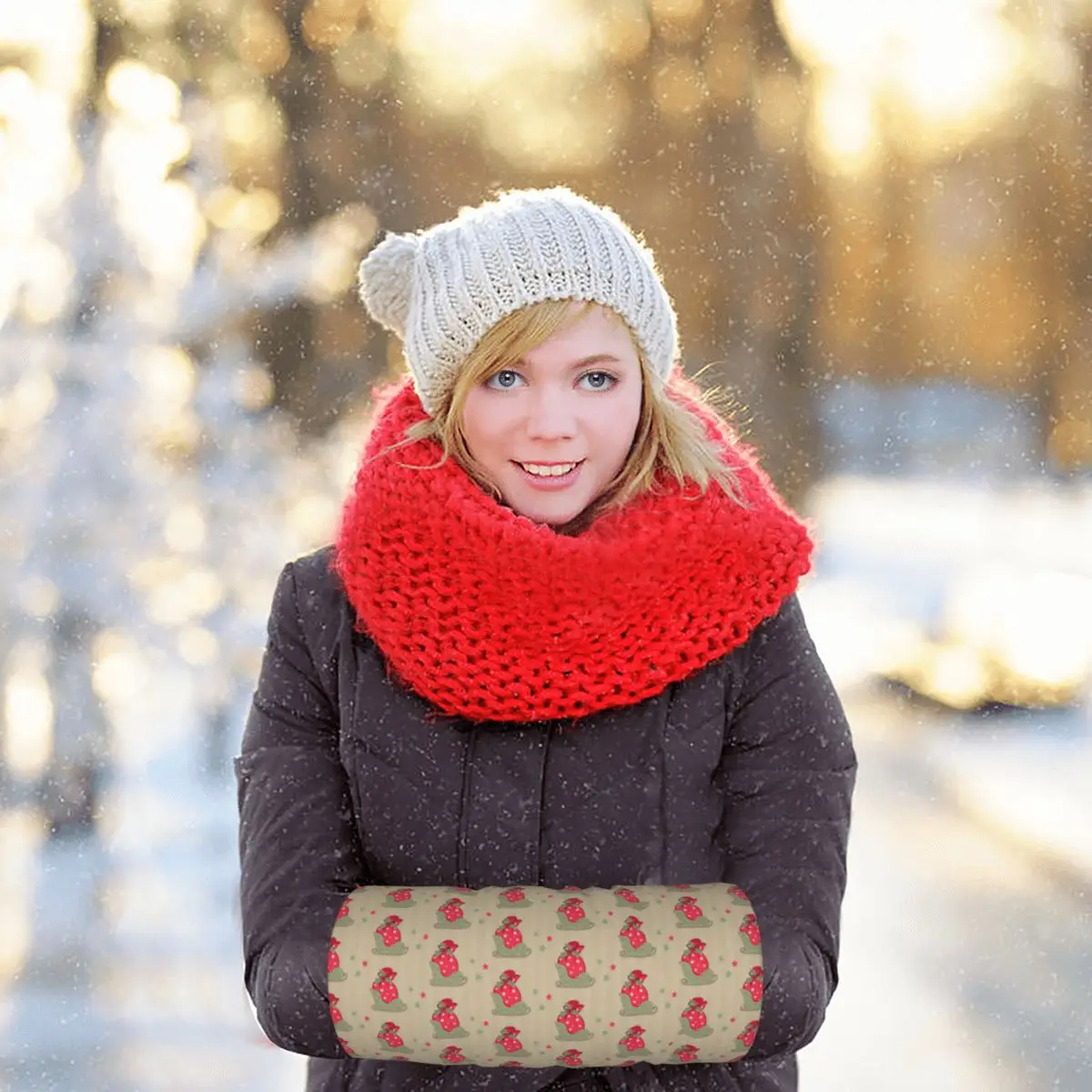 Kraft Paper Christmas Pattern Parchment Paper Brown Unisex Plush gloves
Kraft Paper Christmas Pattern Parchment Paper Brown Unisex Plush gloves