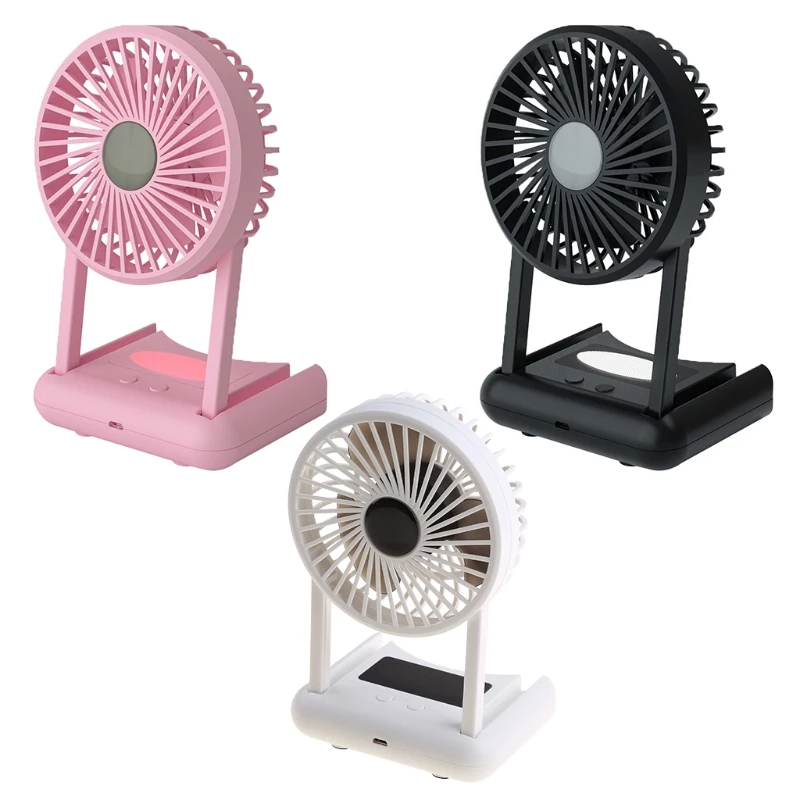 Mini Silent Handheld Fan LED Night Light Fan Desktop Folding Small Electric Fan Y4QD
Mini Silent Handheld Fan LED Night Light Fan Desktop Folding Small Electric Fan Y4QD