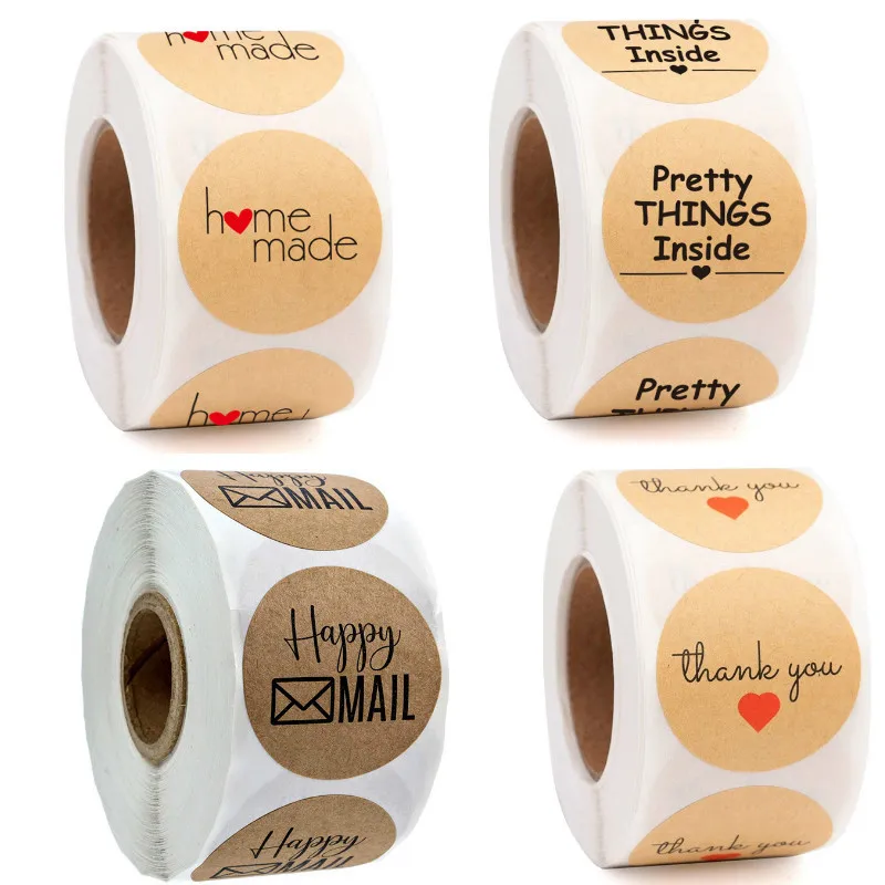 500pcs Kraft Round Label for Packaging Love Sticker Floral Thank You Stickers for Wedding Party Jewellry Box Handmade Decoration
500pcs Kraft Round Label for Packaging Love Sticker Floral Thank You Stickers for Wedding Party Jewellry Box Handmade Decoration