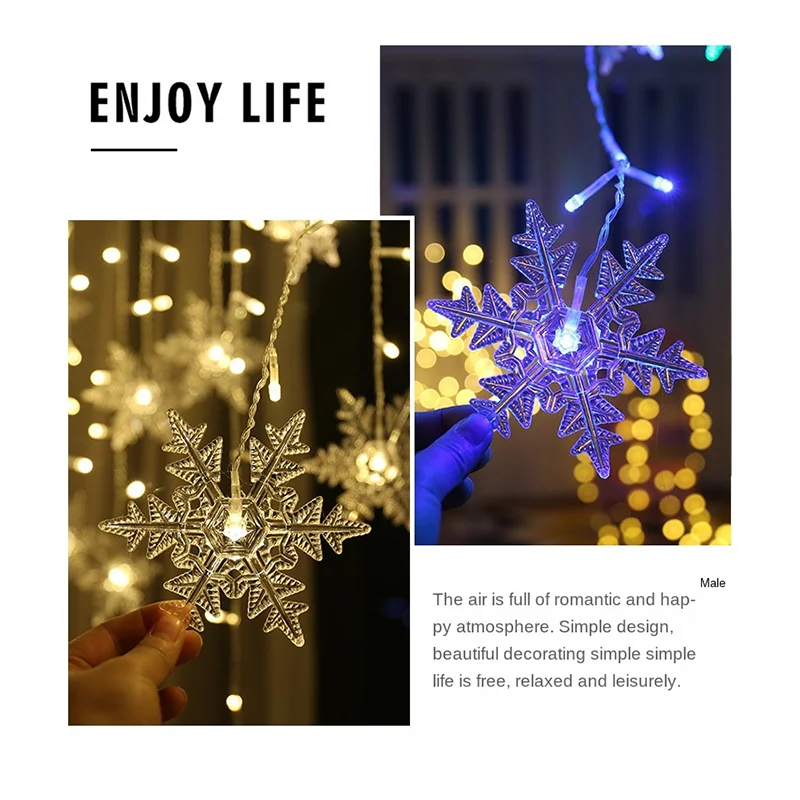 Led Lights Snowflake Curtain Lights Christmas Decoration Icicle Lights String Lights Shopping Malls Shop Decorative Lights.
Led Lights Snowflake Curtain Lights Christmas Decoration Icicle Lights String Lights Shopping Malls Shop Decorative Lights.