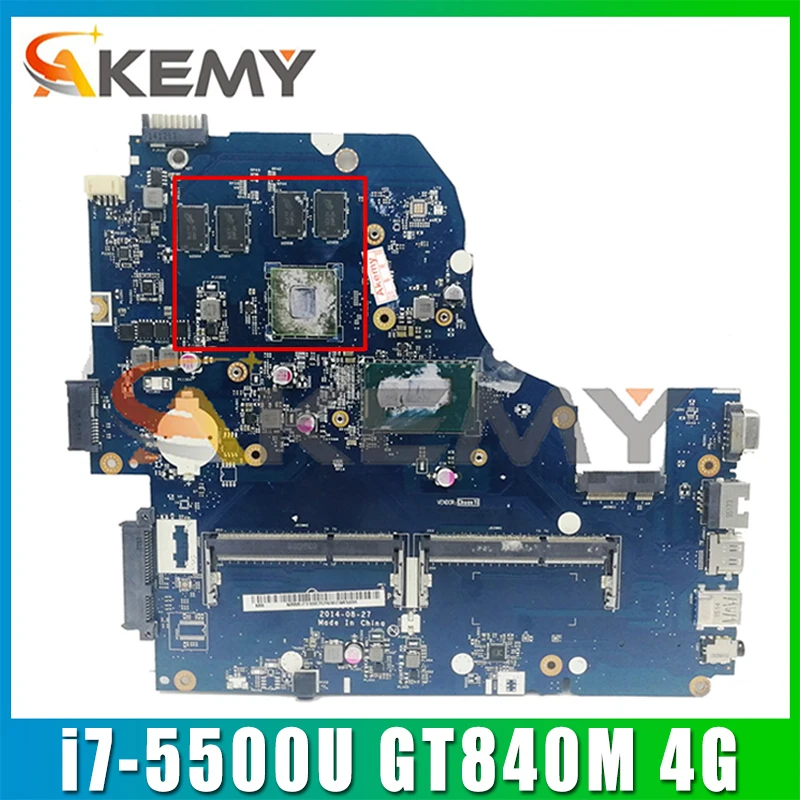 

For Acer Aspire EK-571 E5-571 E5-571G V3-572G Laptop Motherboard A5WAH LA-B991P With i7-5500U GT840M 4G-GPU NB.MSX11.009 Tested