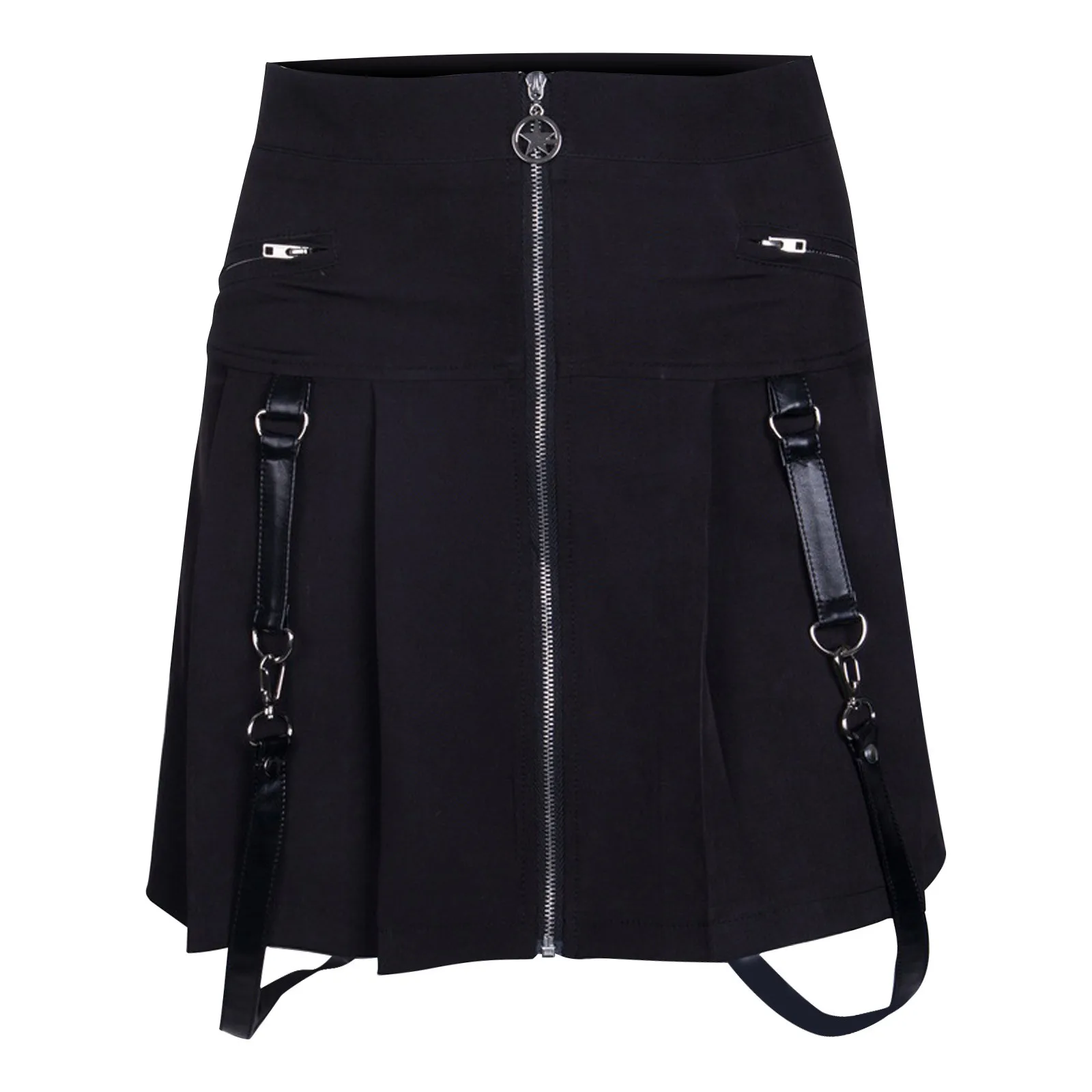 Women's Sexy Mini Skirt High Waisted A-line Gothic Skirt Short Flare Pleated Strap Lace Up falda de mujer jupe femme
Women's Sexy Mini Skirt High Waisted A-line Gothic Skirt Short Flare Pleated Strap Lace Up falda de mujer jupe femme