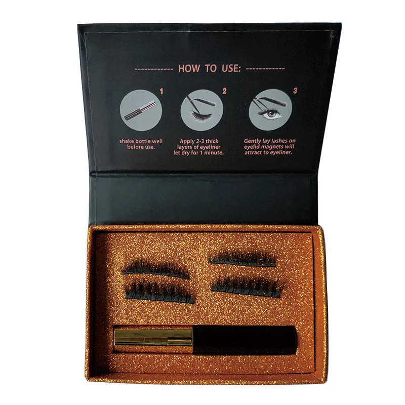 Femininity cosmetics Eyeliner solution eyelash set with tweezers without glue magnetic false eyelashes
Femininity cosmetics Eyeliner solution eyelash set with tweezers without glue magnetic false eyelashes