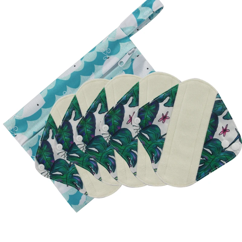 Reusable Waterproof Bamboo Charcoal Menstrual Pads Sets Panty Liner Regular Flow Heavy Flow 5pcs with FREE Wet Bag Dropshipping
Reusable Waterproof Bamboo Charcoal Menstrual Pads Sets Panty Liner Regular Flow Heavy Flow 5pcs with FREE Wet Bag Dropshipping