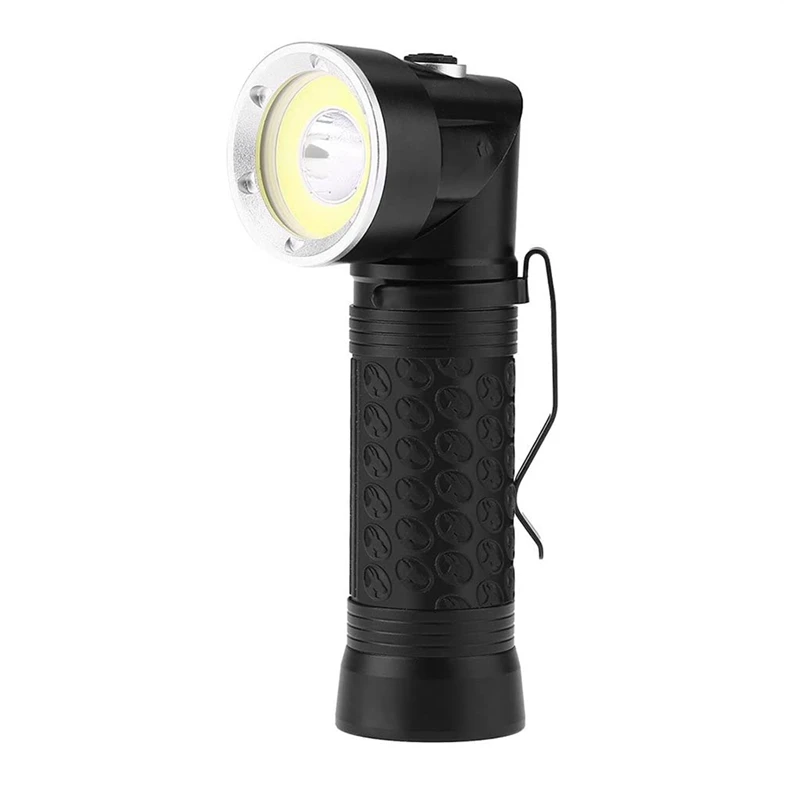 Led Angle Torch 90°Foldable Portable Handheld Bright Flashlight T6+COB LED Torch 4 Mode with Clip & Magnet
Led Angle Torch 90°Foldable Portable Handheld Bright Flashlight T6+COB LED Torch 4 Mode with Clip & Magnet