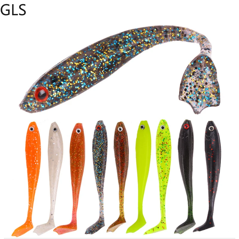 1Pcs Silicone Artificial Double Color Baits 5g/8.4cm Fishing Lure 3D Lifelike Eyes Wobbler Soft Bait Fishing Tackle
1Pcs Silicone Artificial Double Color Baits 5g/8.4cm Fishing Lure 3D Lifelike Eyes Wobbler Soft Bait Fishing Tackle