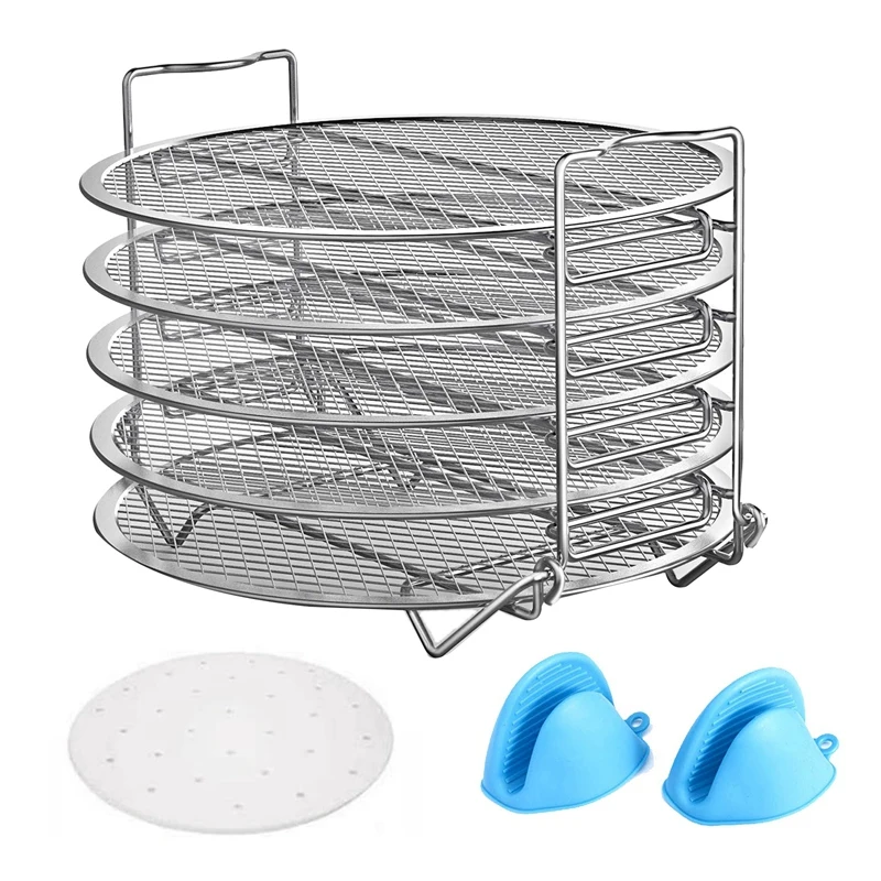 5 Tier Dehydrator Stand for Ninja Foodi Pressure Cooker and Air Fryer, Stainless Steel Dehydrator Rack(6.5/8 Qt)
5 Tier Dehydrator Stand for Ninja Foodi Pressure Cooker and Air Fryer, Stainless Steel Dehydrator Rack(6.5/8 Qt)