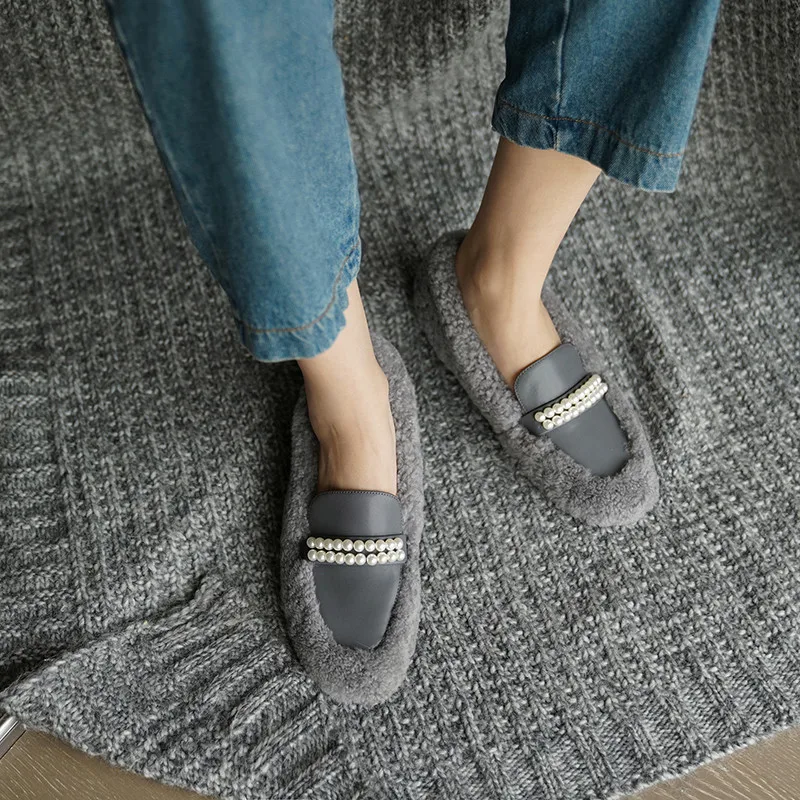 smeeroon 2021 Top Quality Flat Shoes Women Pearl Autumn Winter Casual Party Shoes Round Toe Comfortable Single Shoes Woman
smeeroon 2021 Top Quality Flat Shoes Women Pearl Autumn Winter Casual Party Shoes Round Toe Comfortable Single Shoes Woman