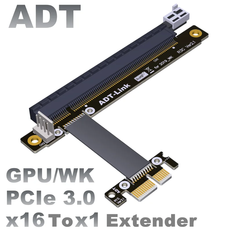 Кабель-удлинитель для графической карты ADT R13SC-WK PCIe x1 на x16 GPU, PCI-E PCI Express 3,0 1x на 16x для майнинга BTC, карта N
Кабель-удлинитель для графической карты ADT R13SC-WK PCIe x1 на x16 GPU, PCI-E PCI Express 3,0 1x на 16x для майнинга BTC, карта N