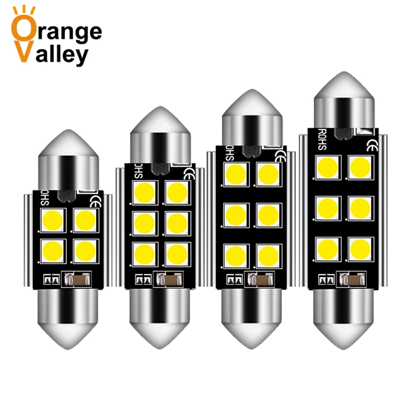 100 шт. Festoon c5w LED CANBUS 31 36 39 41 мм светодиодный ные лампы 3030 6 искусственная лампа для внутреннего освесветильник автомобиля без ошибок DC 9-30V
100 шт. Festoon c5w LED CANBUS 31 36 39 41 мм светодиодный ные лампы 3030 6 искусственная лампа для внутреннего освесветильник автомобиля без ошибок DC 9-30V