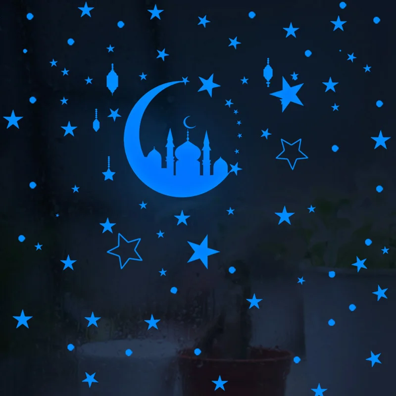 2023 Ramadan Decoration Luminous Stars Moon Mosque Wall Stickers Glow in Dark Ceiling Wall Window Sticker Decals Eid Decorations
2023 Ramadan Decoration Luminous Stars Moon Mosque Wall Stickers Glow in Dark Ceiling Wall Window Sticker Decals Eid Decorations
