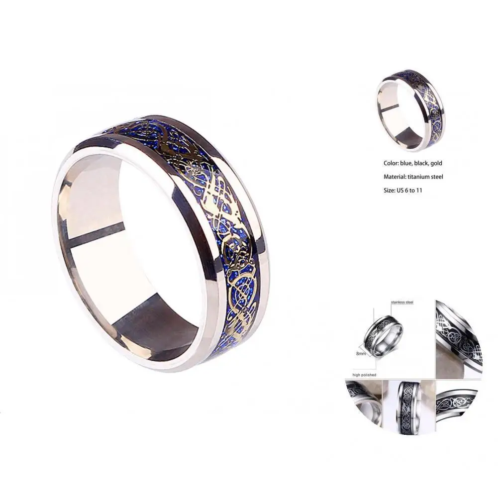 Couple Band Creative Ring All-matched Titanium Steel Ring for Valentine Day Couple Ring Dragon Ring
Couple Band Creative Ring All-matched Titanium Steel Ring for Valentine Day Couple Ring Dragon Ring