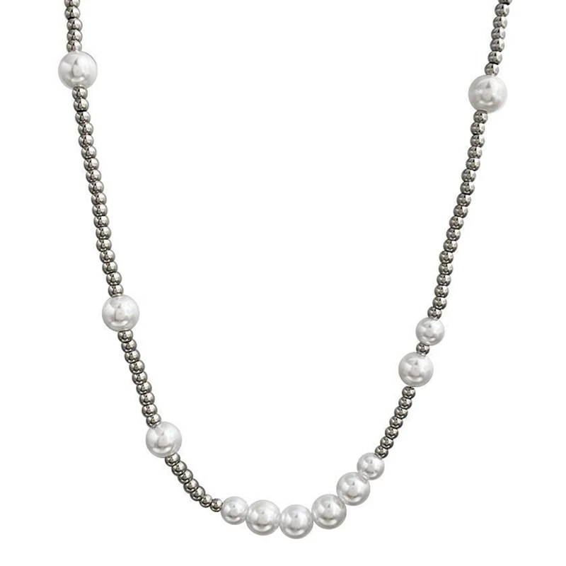 COSYOO Fashion Faux Pearl Necklace Punk Style Retro All-Match Chain Necklace Beaded Necklace For Women Men Jewelry Accessories
COSYOO Fashion Faux Pearl Necklace Punk Style Retro All-Match Chain Necklace Beaded Necklace For Women Men Jewelry Accessories
