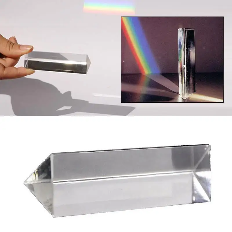 Christmas Gift Triple Prism Lens Photography Students Optical Rainbow Glass Teaching Hobbies
Christmas Gift Triple Prism Lens Photography Students Optical Rainbow Glass Teaching Hobbies