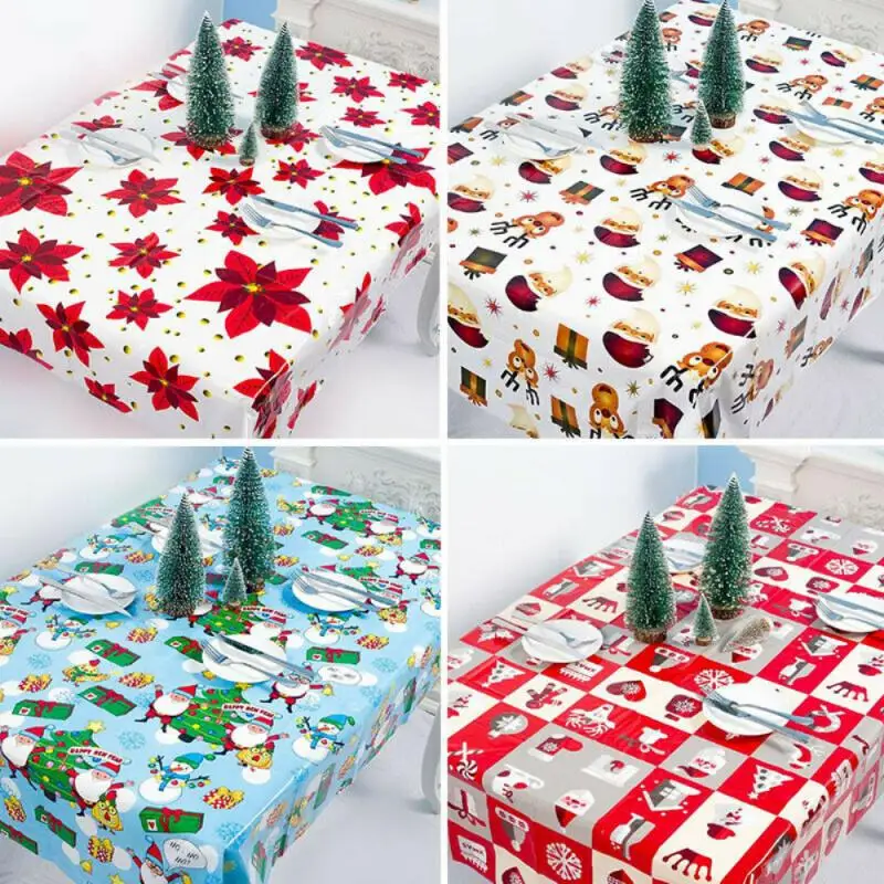 Christmas Desktop Supplies Creative PVC Xmas Printed Disposable Tablecloth For Home Party Christmas Dining Table Decorations
Christmas Desktop Supplies Creative PVC Xmas Printed Disposable Tablecloth For Home Party Christmas Dining Table Decorations