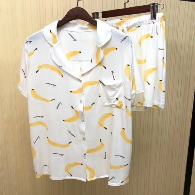 New style modal cotton pajamas, ladies shorts and loose suits, polar bear cartoon home service, casual pajamas home service
New style modal cotton pajamas, ladies shorts and loose suits, polar bear cartoon home service, casual pajamas home service