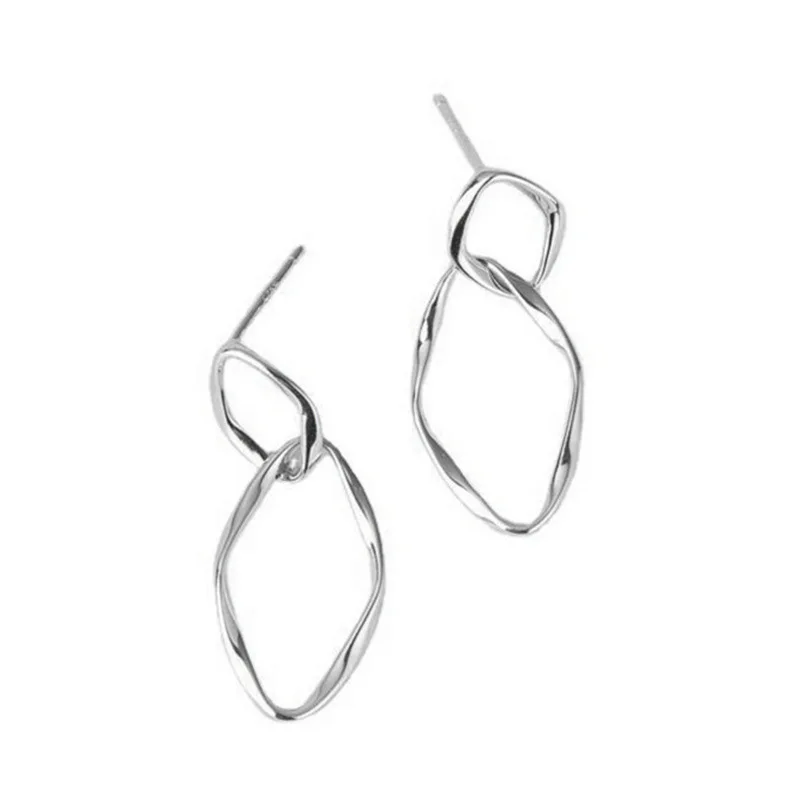 SODROV 925 Sterling Silver Irregular Figure Eight Earrings for Women Korean Earrings Sterling Silver 925 Silver Stud Earrings
SODROV 925 Sterling Silver Irregular Figure Eight Earrings for Women Korean Earrings Sterling Silver 925 Silver Stud Earrings