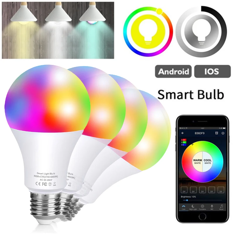 16M Color Changing Ampoule LED E27 B22 Magic Smart Bulb Dimmable Light Lamp Bulb RGB 20w WIFI/IR Remote Control Spotlight
16M Color Changing Ampoule LED E27 B22 Magic Smart Bulb Dimmable Light Lamp Bulb RGB 20w WIFI/IR Remote Control Spotlight