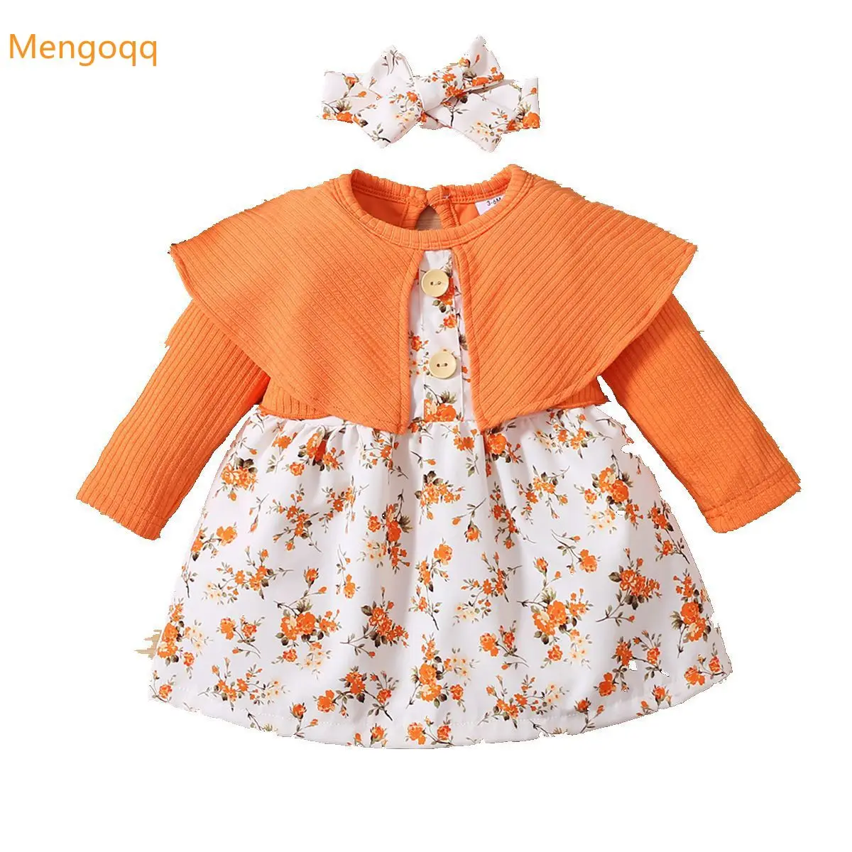 Baby Girls Spring Full Sleee Shawl Patchwork Flower Knee-length Dress Headbands Bow Infan Kids Casual Clothes 3-24M
Baby Girls Spring Full Sleee Shawl Patchwork Flower Knee-length Dress Headbands Bow Infan Kids Casual Clothes 3-24M